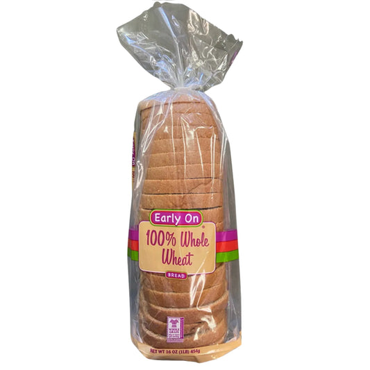 Front image of Early On Whole Wheat Bread 16oz